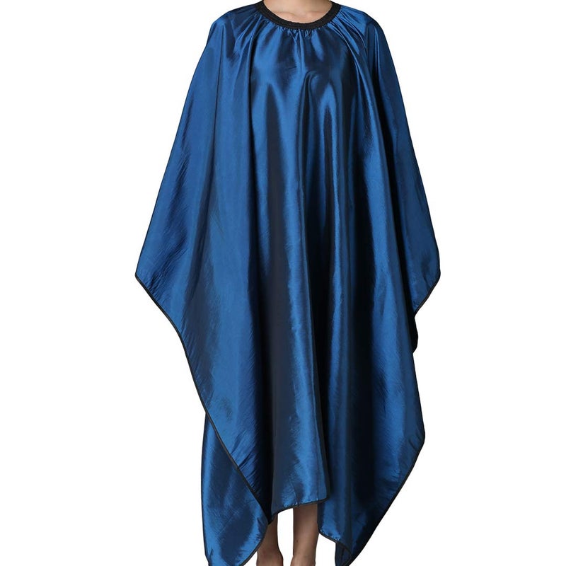 Iusmnur Barber Cape, Professional Hair Salon Cape with Adjustable Metal Clip, Shampoo Hair Cutting Cape for Barbers and Stylists - 55 x 63 inches (Blue) - Image 1
